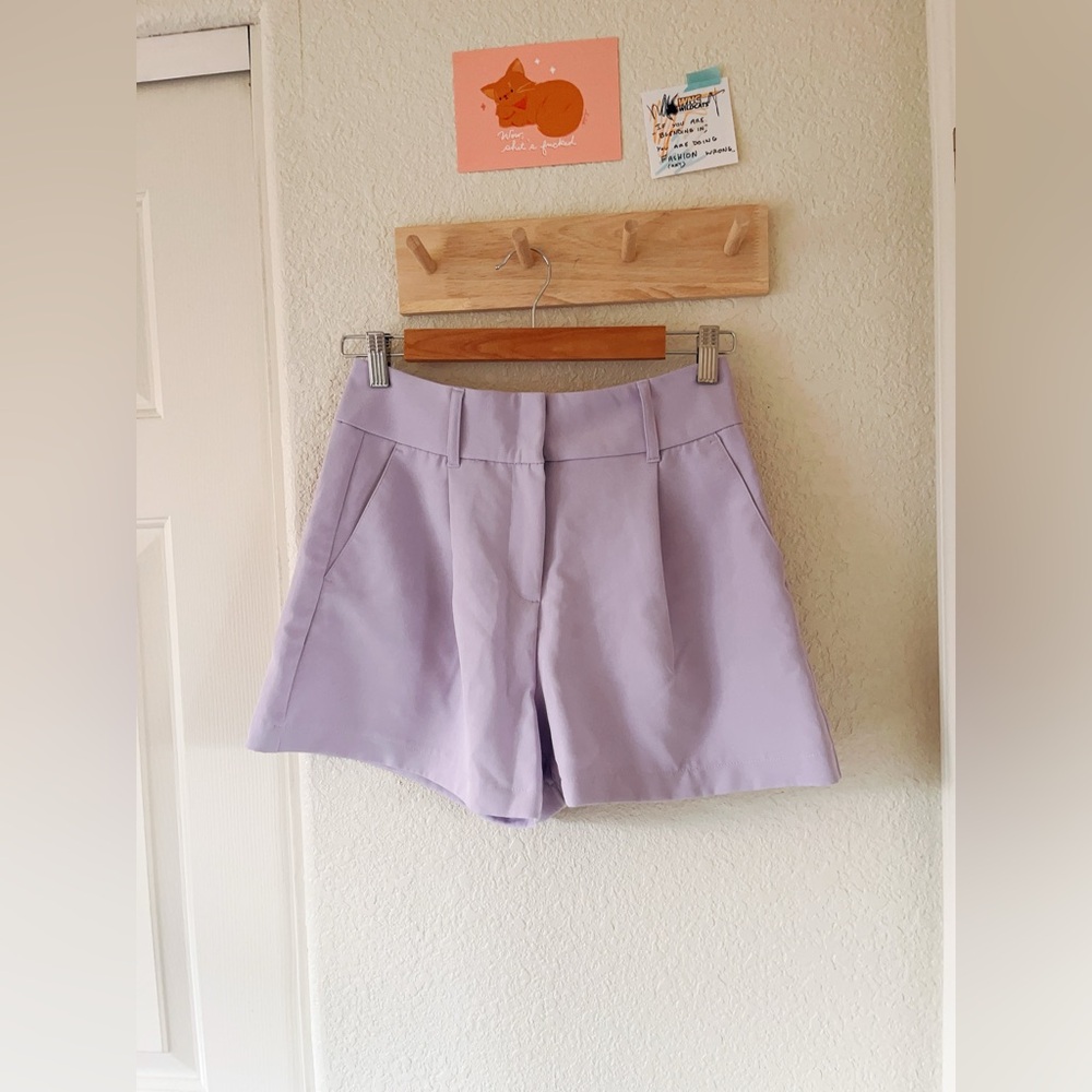 NWOT Express Purple Shorts